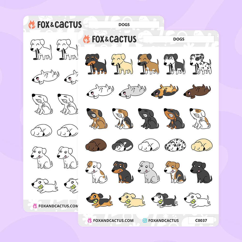 Deals 43 Sheets of Fox and Cactus Stickers