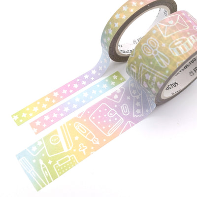 Rainbow Stationery Lover Washi Tape