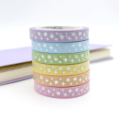 Twinkle (Pastels) Washi Tape Set (Holo Foil)