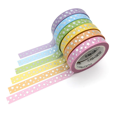 Twinkle (Pastels) Washi Tape Set (Holo Foil)