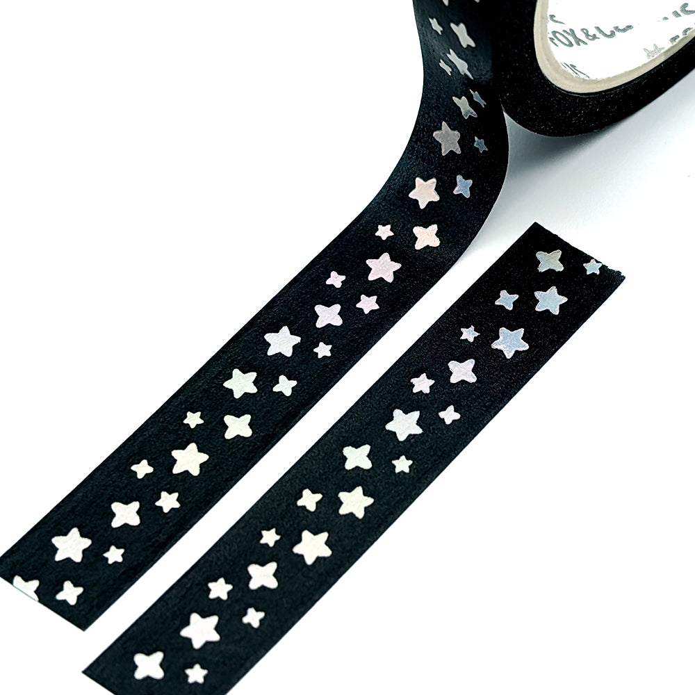 Twinkle (Black) Washi Tape (Holo Foil)