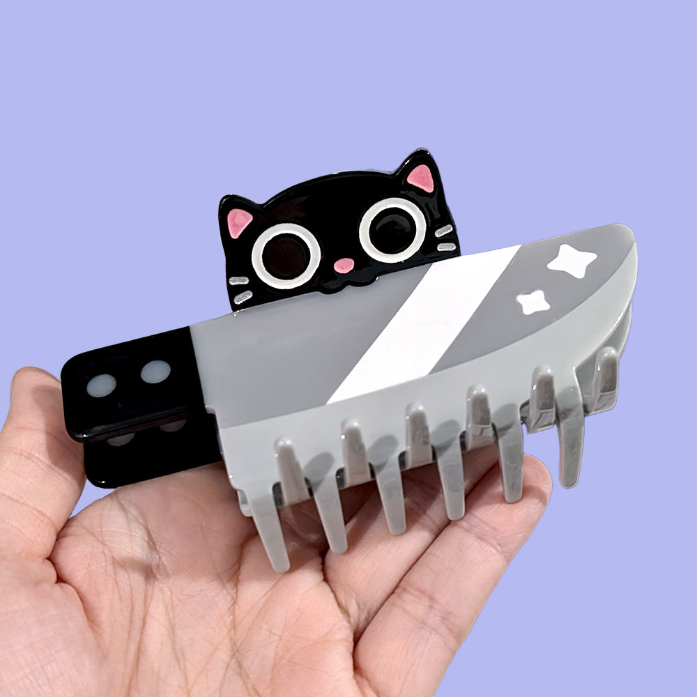 Knife Cat Claw Clip