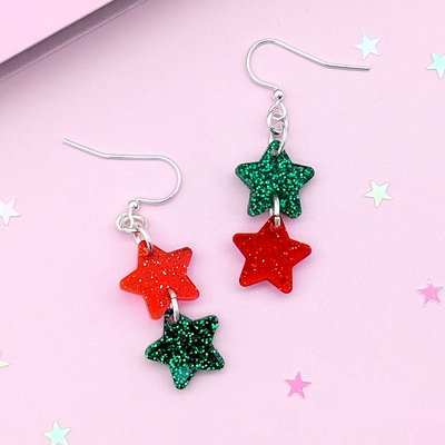 Mini Christmas Star (Traditional) Earrings