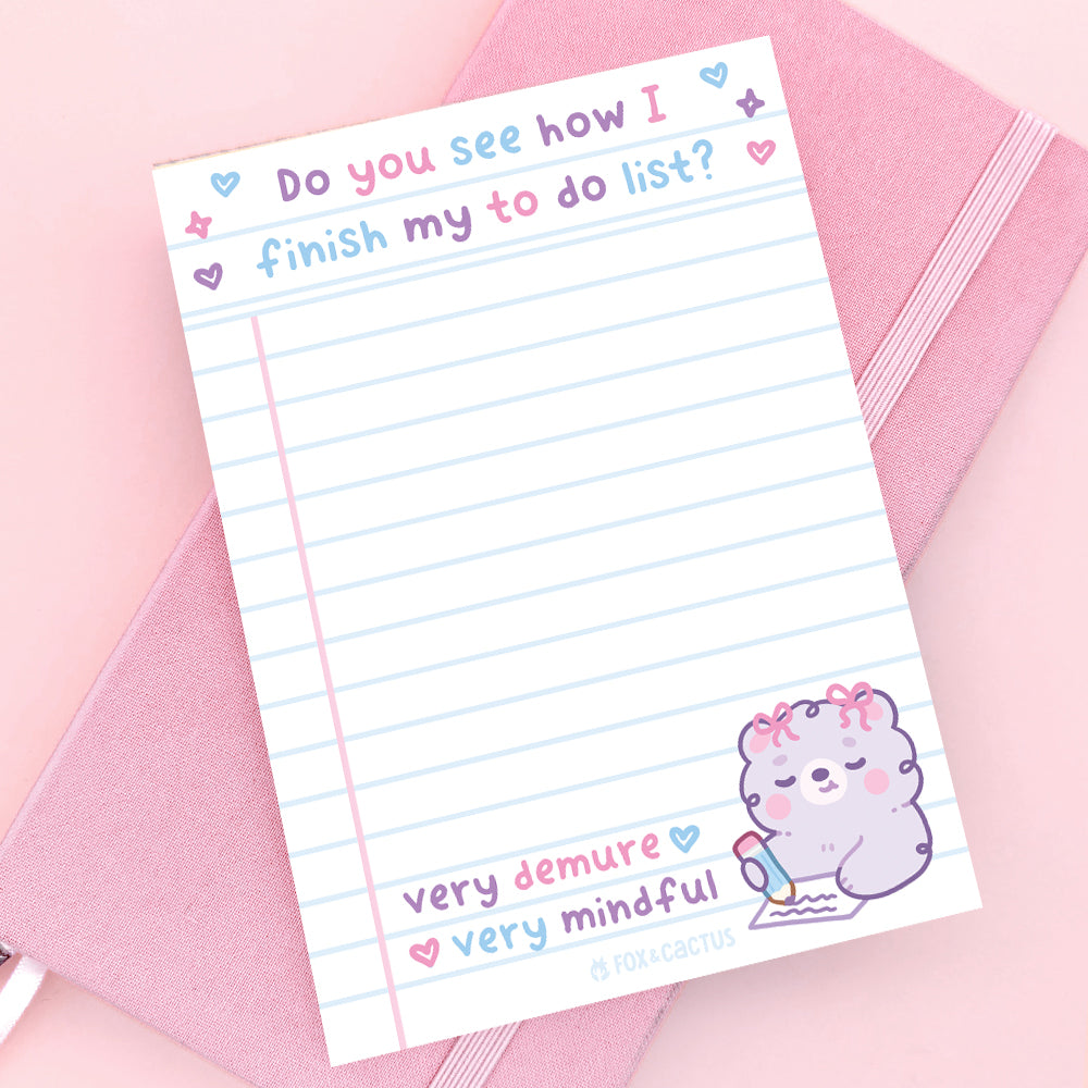 Very Demure A6 (4x6) Notepad