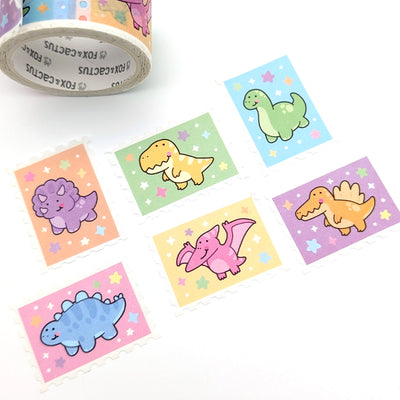 Dino Friends Stamp Washi Tape