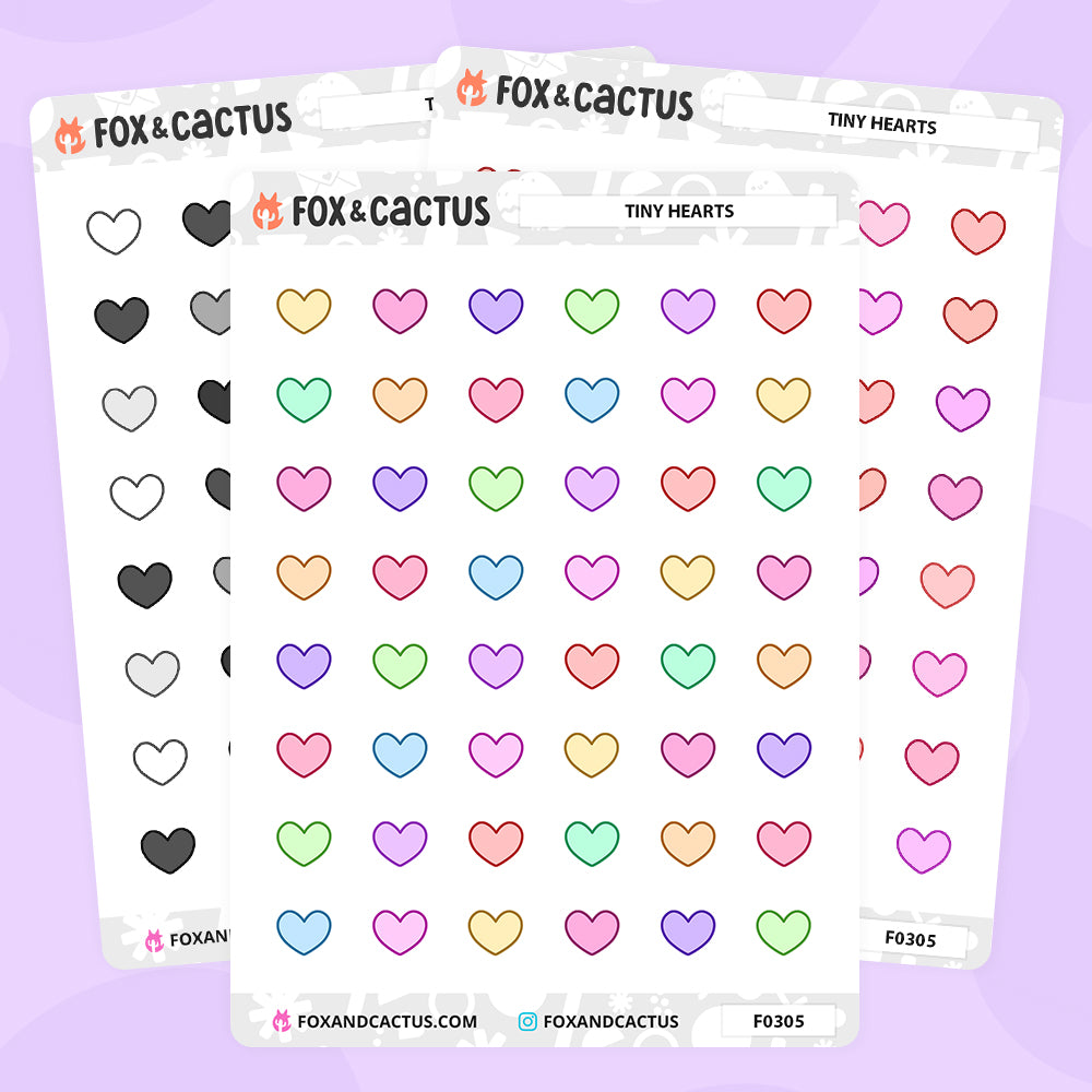 Tiny Heart Stickers