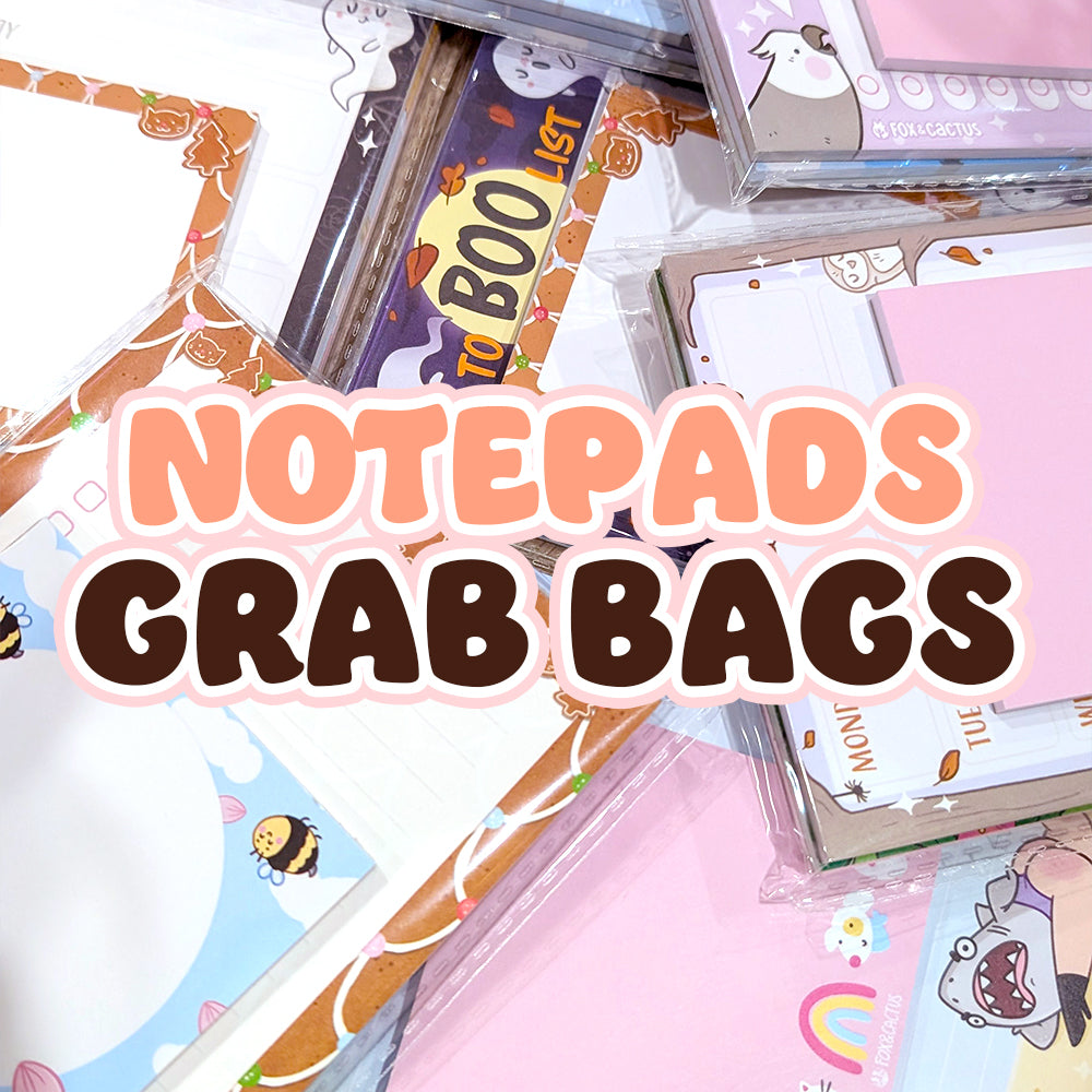 (MAX 1 PER PERSON) Notepads Grab Bags