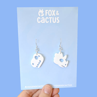 Dinosaur Skull Dangle Earrings