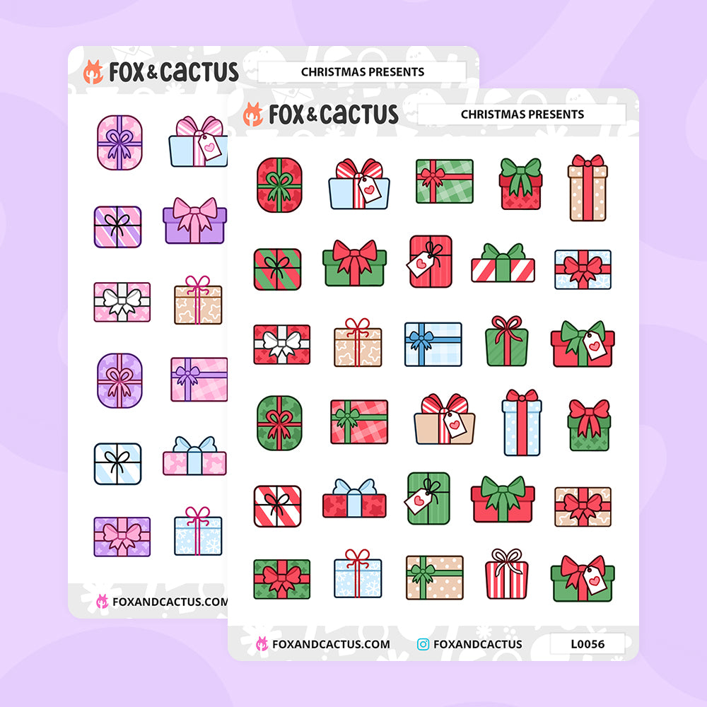 Christmas Present Stickers