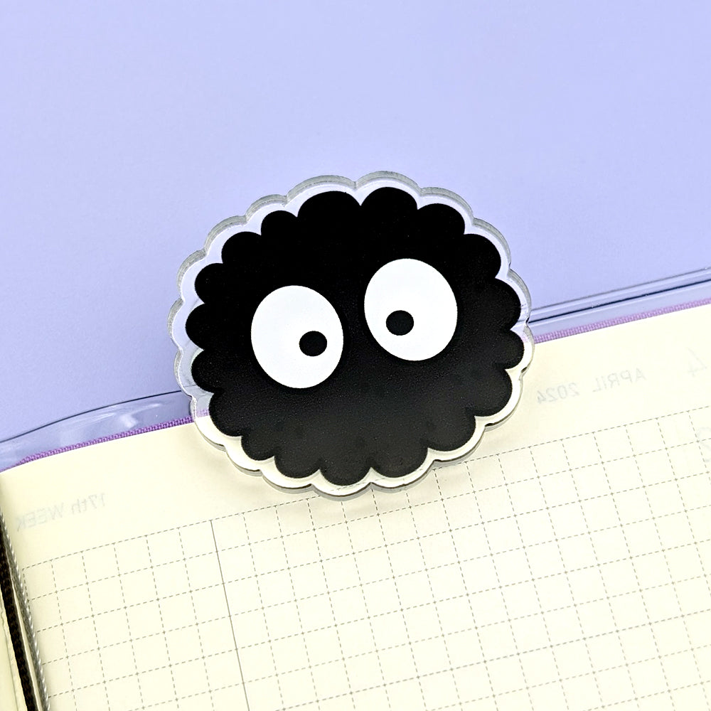 (Imperfect) Soot Sprite Acrylic Clip