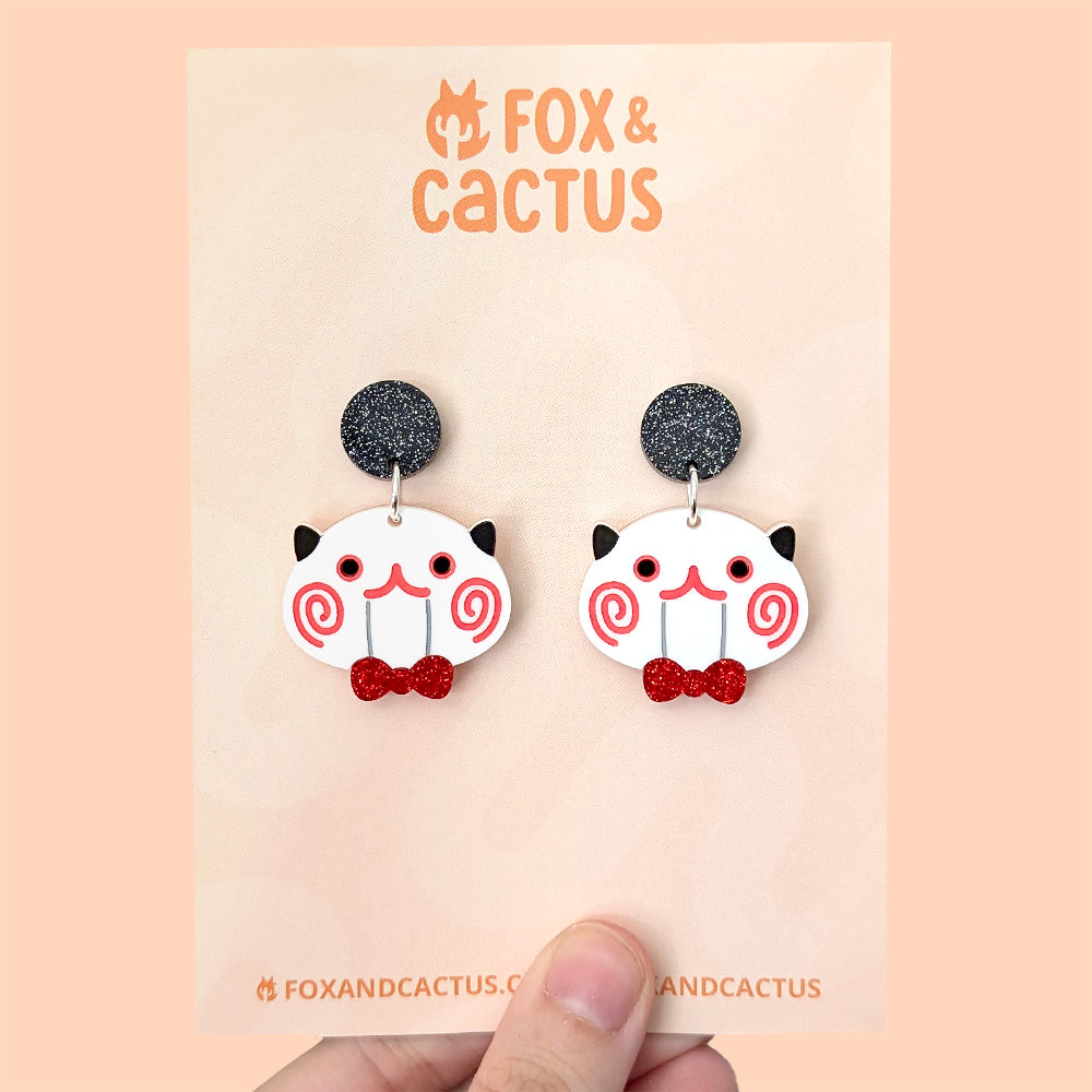 [PREORDER] Billy the Cat Earrings