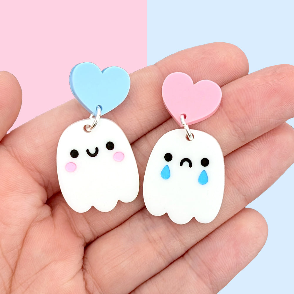 [PREORDER] Mixed Emotions Ghost Earrings