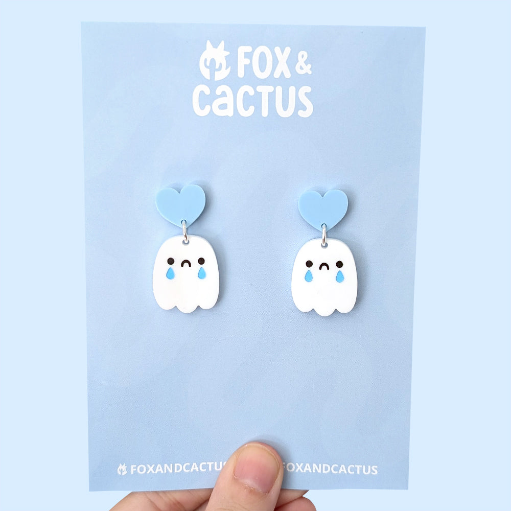 [PREORDER] Mixed Emotions Ghost Earrings