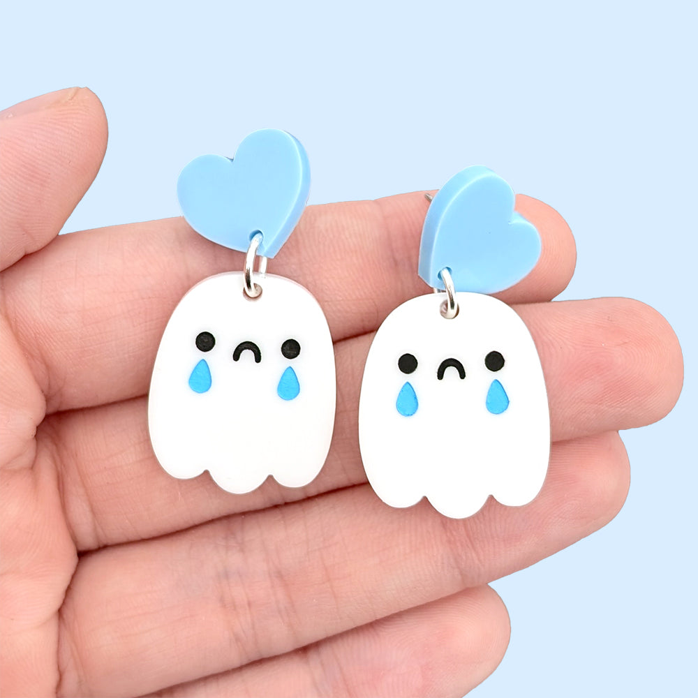 [PREORDER] Mixed Emotions Ghost Earrings