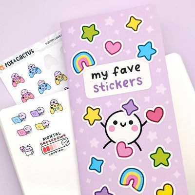 (Seconds Quality) Squish's Faves Reusable Sticker Book