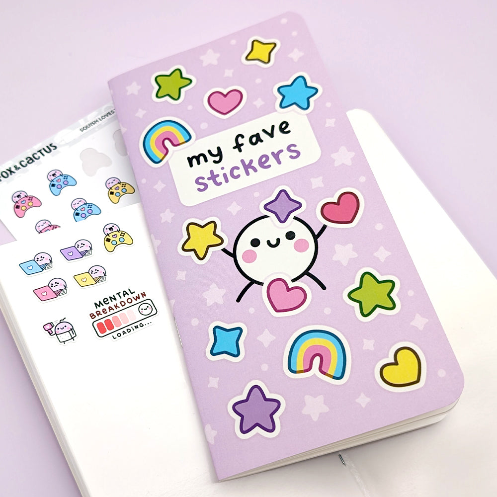 (Seconds Quality) Squish's Faves Reusable Sticker Book