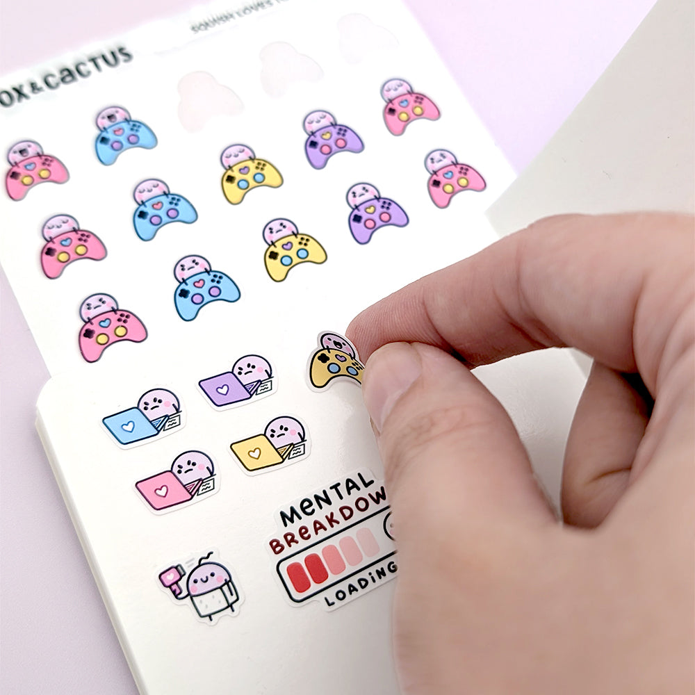 (Seconds Quality) Squish's Faves Reusable Sticker Book