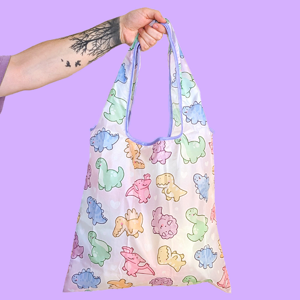 Kawaii Dinos Tote Bag