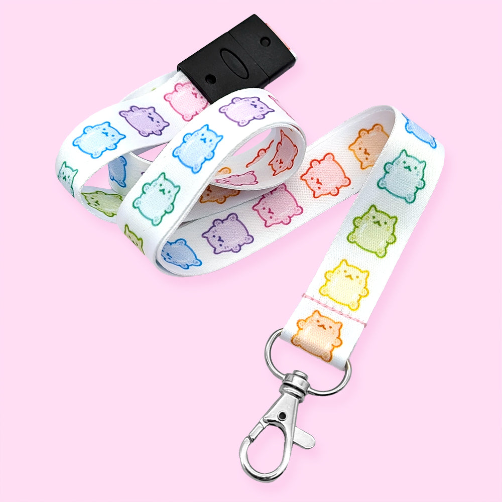 Rainbow Cat Gummies Lanyard