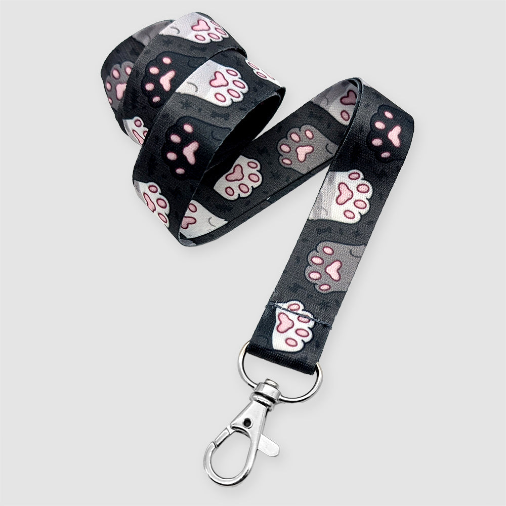 Spooky Cat Beans Lanyard