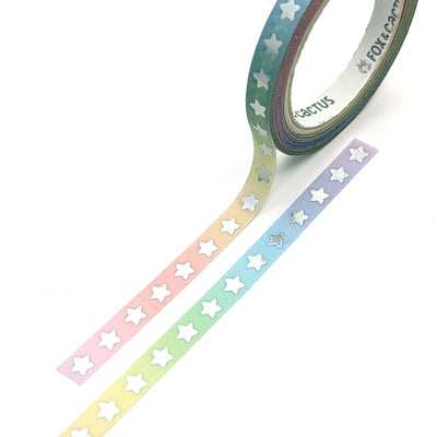 Rainbow Stars Washi Tape (Holo Foil)