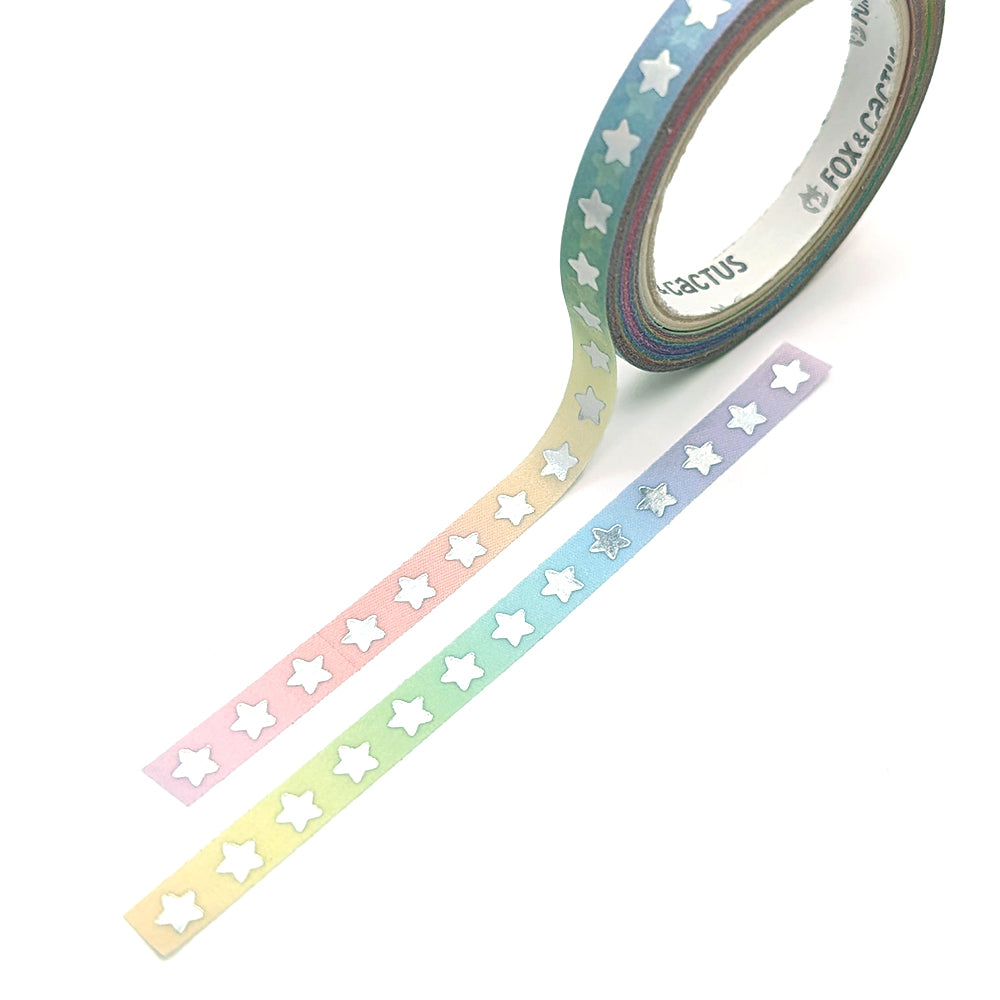 Rainbow Stars Washi Tape (Holo Foil)