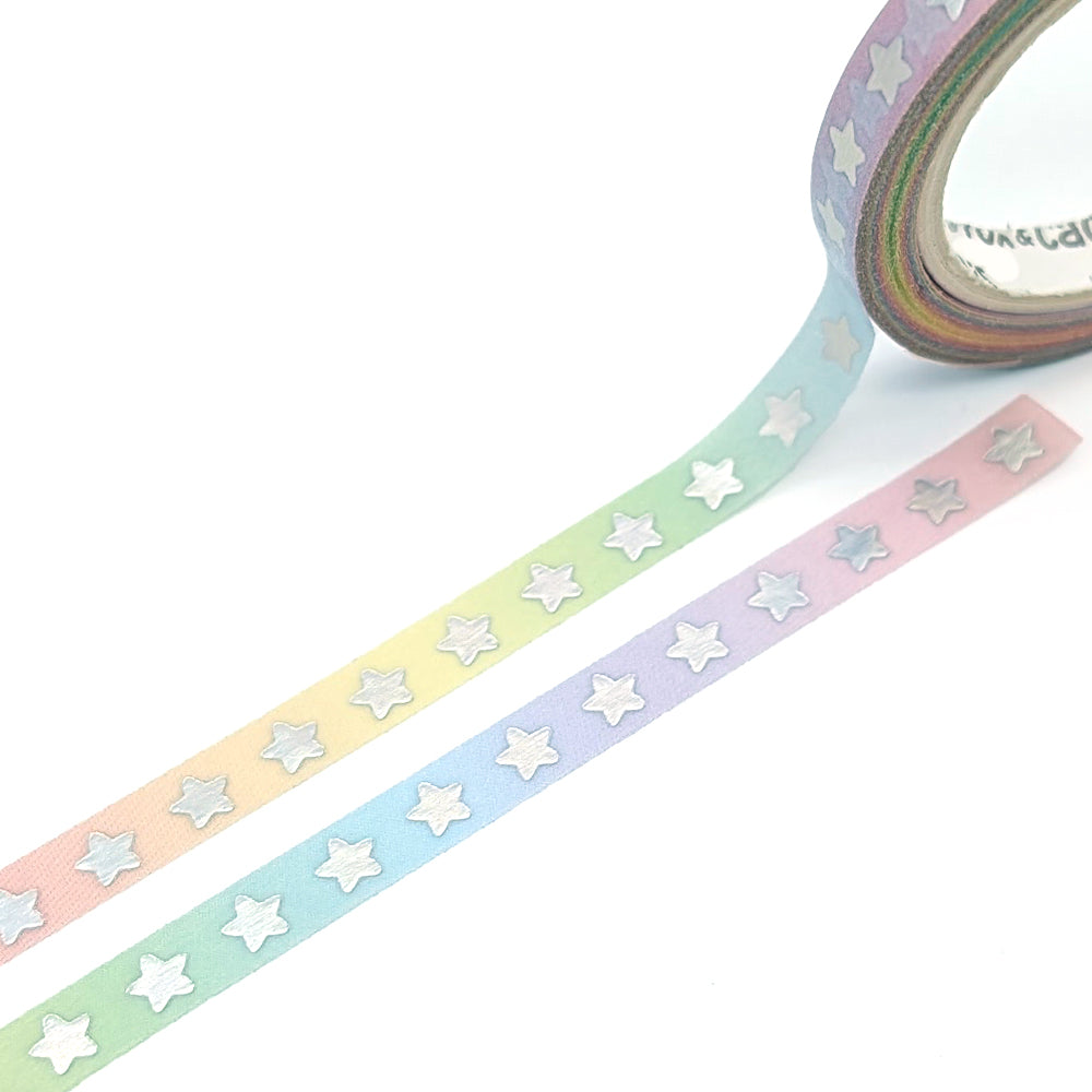 Rainbow Stars Washi Tape (Holo Foil)