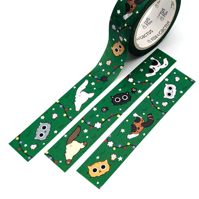 Christmas Chaos Cats Washi Tape (Holo Foil)