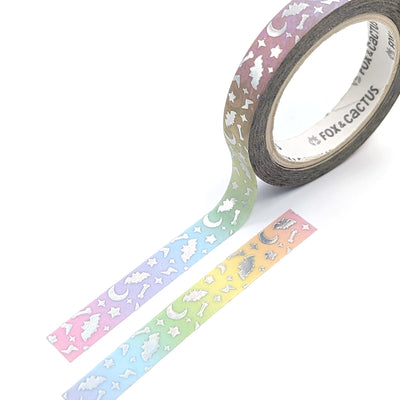 Spooky Sparkles (Rainbow) Washi Tape (Holo Foil)