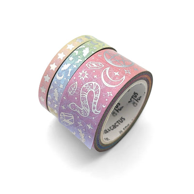 Spooky Sparkles (Rainbow) Washi Tape (Holo Foil)