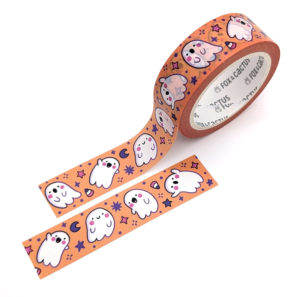 Party Ghosts (Orange) Washi Tape