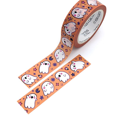 Party Ghosts (Orange) Washi Tape