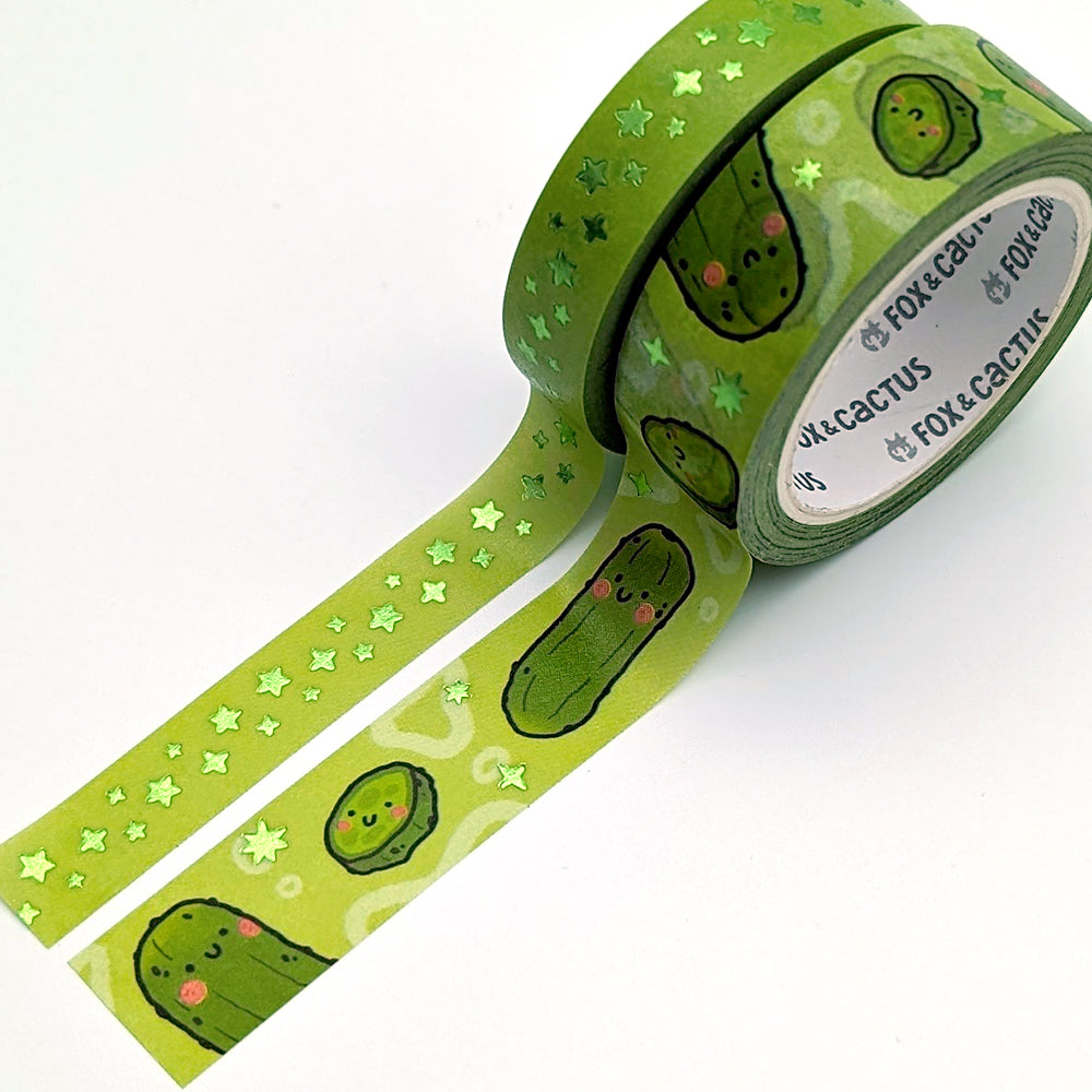 Twinkle (Pickles) Washi Tape (Green Foil) (RETIRED)