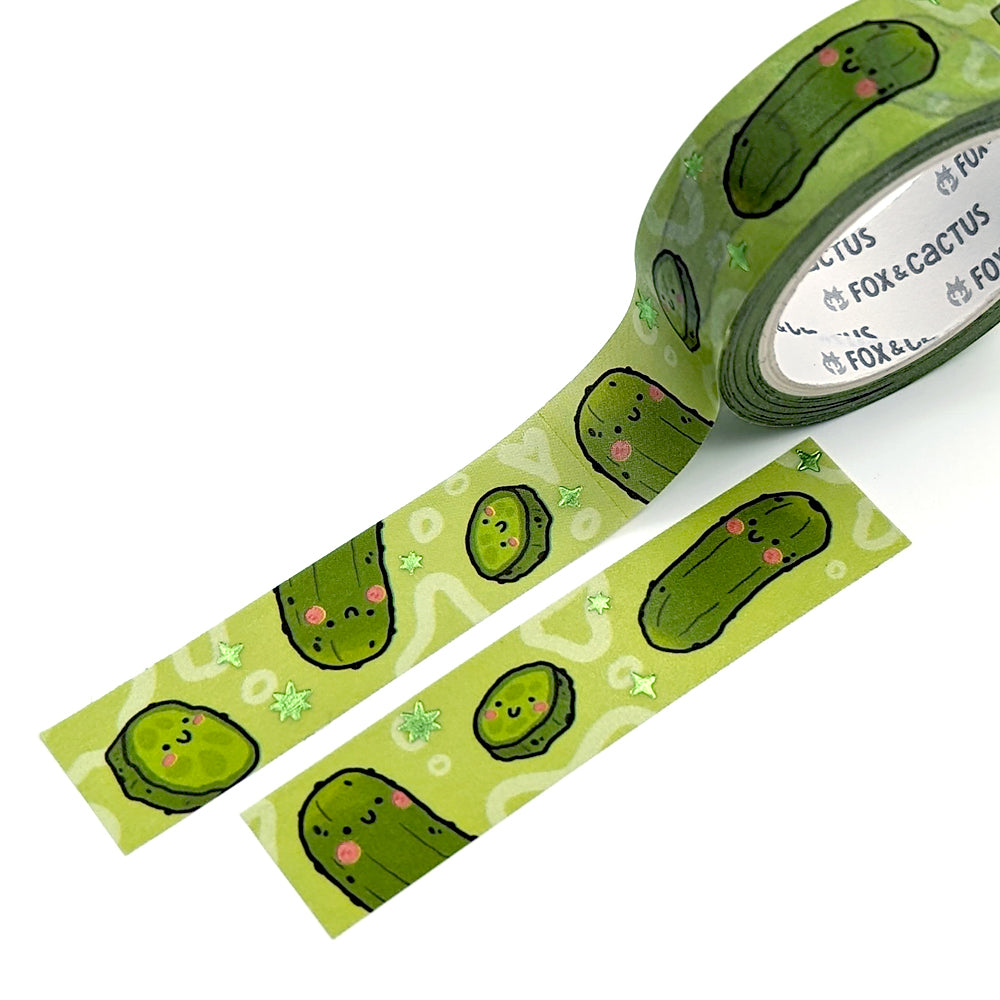 Pickles Washi Tape (Green Foil)