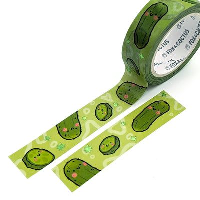 Pickles Washi Tape (Green Foil)