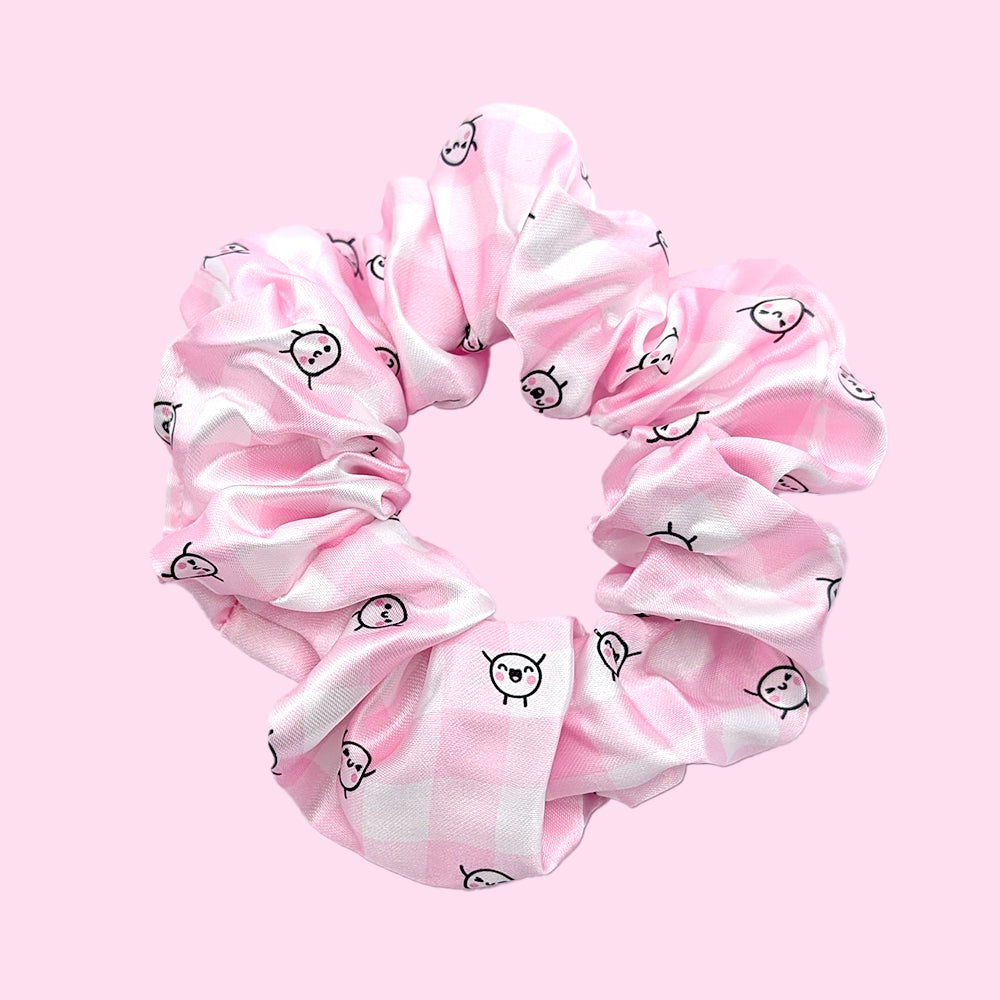 Gingham Squish (Pink) Scrunchie