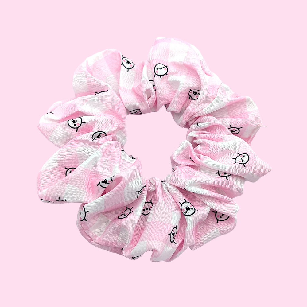 Gingham Squish (Pink) Scrunchie