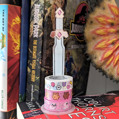 Pink Sword Washi Stand/Scrunchie Stand