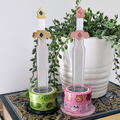 Pink Sword Washi Stand/Scrunchie Stand