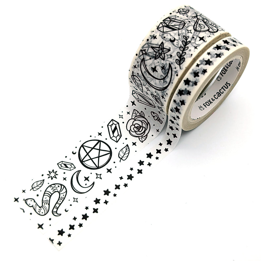 Witchy Vibes (White) Washi Tape Set