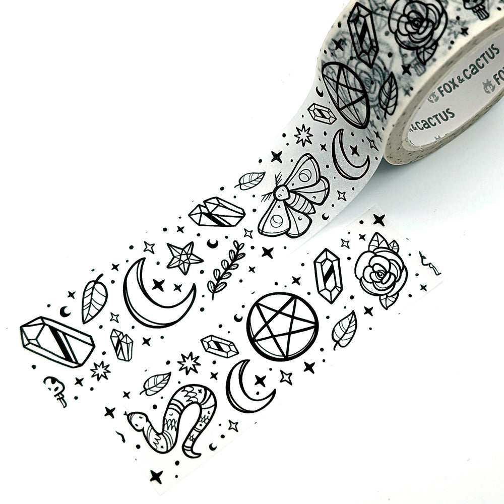 Witchy Vibes (White) Washi Tape Set