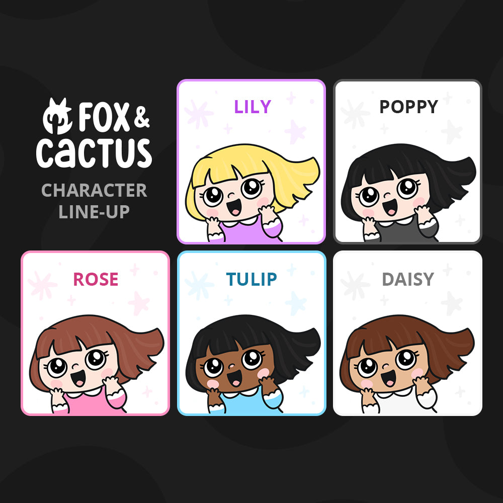 NSFW Rude Finger Kawaii Girl Stickers – Fox and Cactus