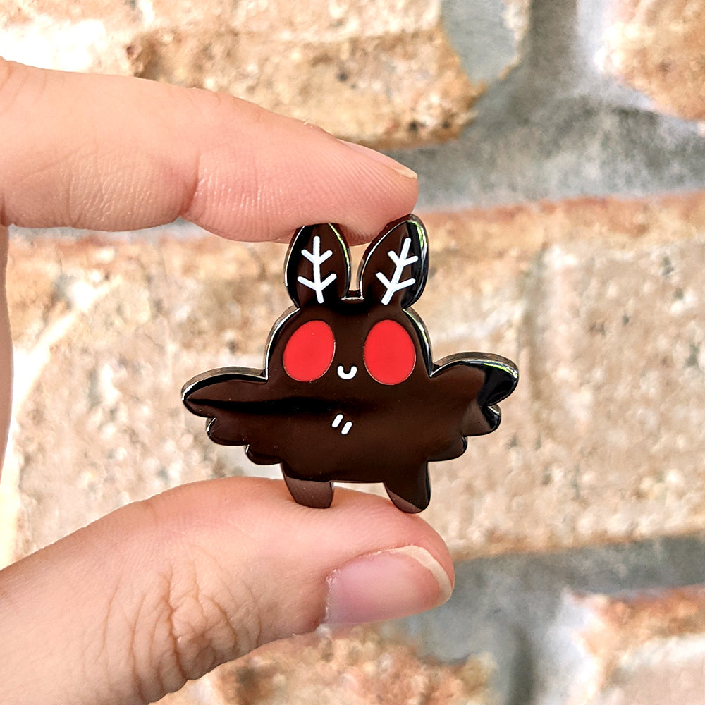 Mothman Enamel Pin by Fox and Cactus