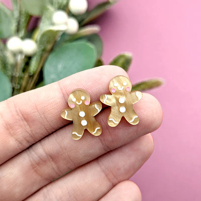 Gingerbread (Sugar Cookie) Stud Earrings