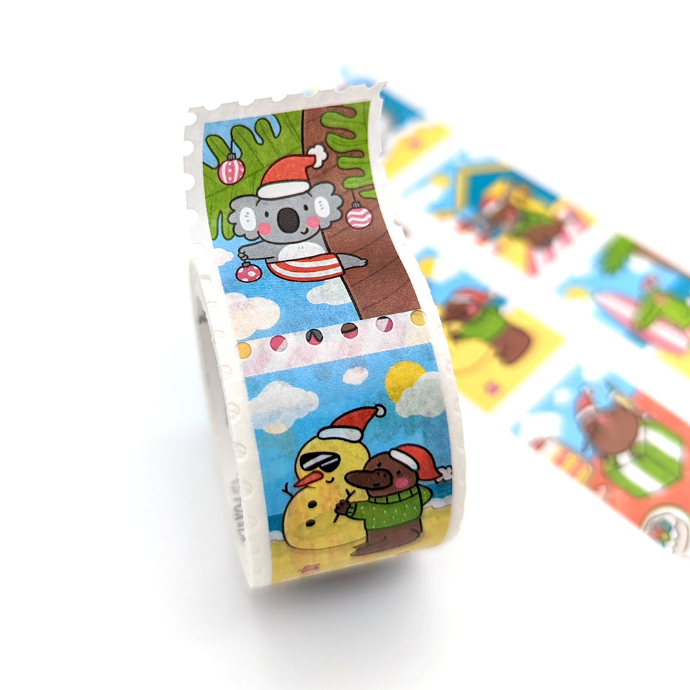 Summer Christmas Friends Stamp Washi Tape by Fox and Cactus